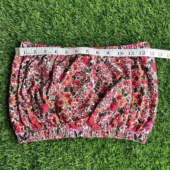 TOPSHOP Floral Print Bandeau Top size 6 - Picture 5 of 9